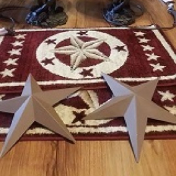 Urban Outfitters Other - 2 New STAR RUGS & 2 Brown Hanging stars